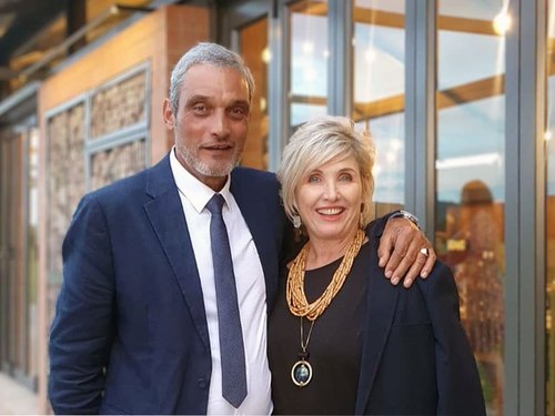 Clive and Lise, owners of Hop On Shuttles
